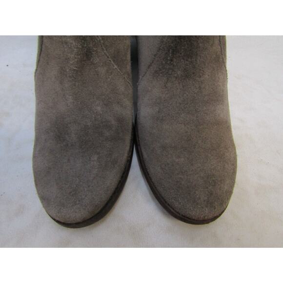 FRYE Womens Size 7 B Brown Suede Zip High Ankle Boots - Picture 6 of 11